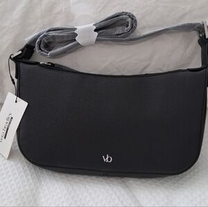 Vera Bradley Outlet Sling Crossbody Bag in Moonless Night (Black) Faux Leather